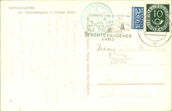 Berchtesgaden Kehlsteinstrasse Manndlkoepfen Hohem Brett – Bild 2
