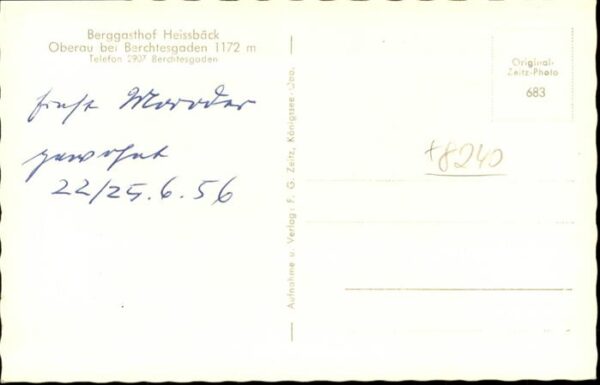 Oberau Berchtesgaden Gasthof Heissbaeck – Bild 2