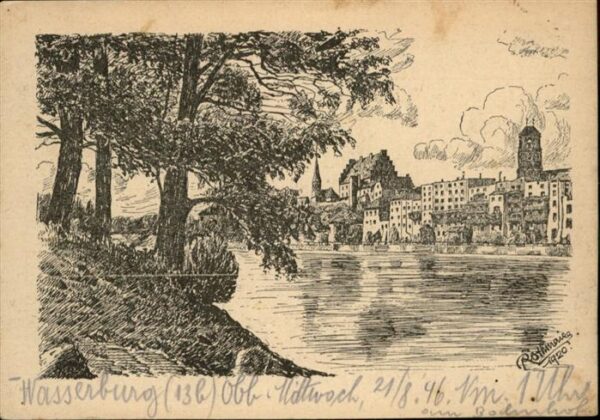 Freising [Stempelabschlag] Wasserburg
