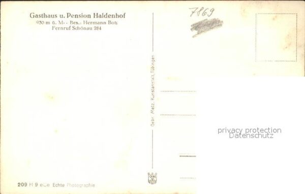 Schoenau Schwarzwald Gasthaus-Pension Haldenhof – Bild 2