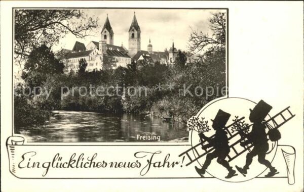 Freising Oberbayern Neujahr Schornsteinfeger