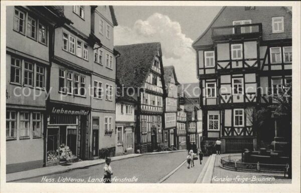 Hessisch Lichtenau Landgrafenstrasse Kanzler-Feige-Brunnen