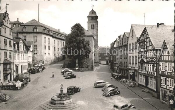 Hachenburg Westerwald Alter Markt evangelische Kirche