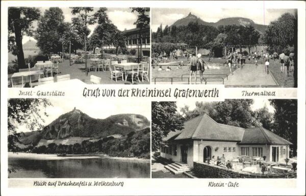 Grafenwerth Insel-Gaststaette Rhein-Cafe Thermalbad