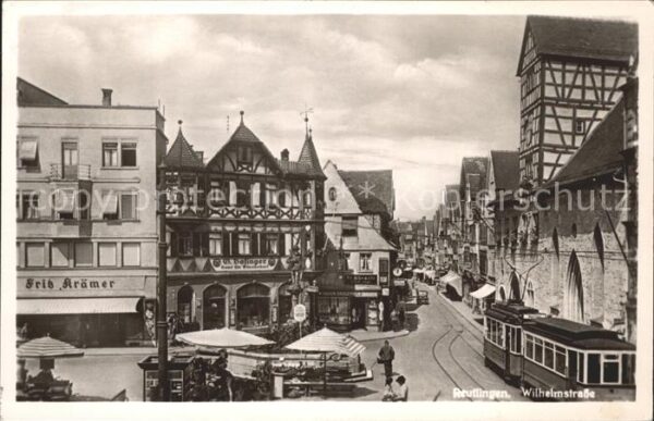 Reutlingen Wilhelmstrasse Strassenbahn