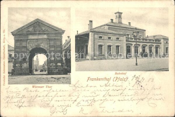 Frankenthal Pfalz Wormser Tor Bahnhof