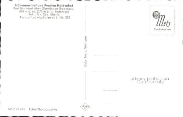 Bonndorf ueberlingen Hoehengasthof-Pension Haldenhof – Bild 2