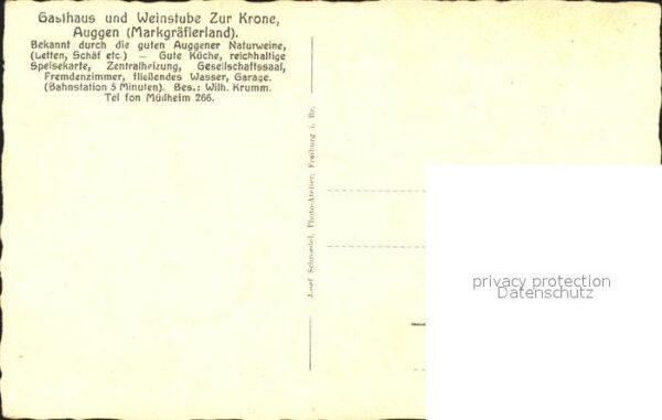 Auggen Gasthaus-Weinstube Zur Krone – Bild 2