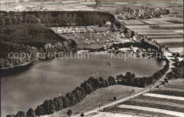Freilingen Westerwald Postweiher Zeltplatz Strandbad Fliegeraufnahme