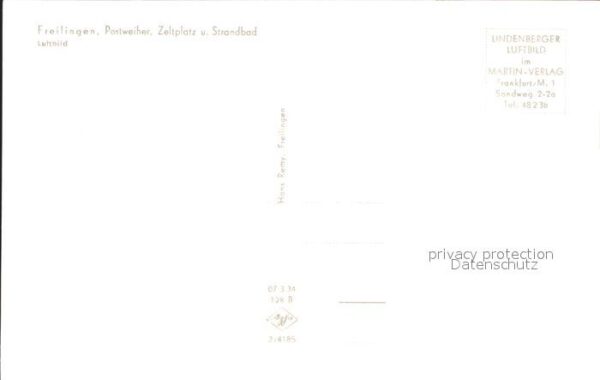 Freilingen Westerwald Postweiher Zeltplatz Strandbad Fliegeraufnahme – Bild 2