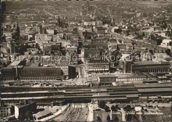 Essen Ruhr Fliegeraufnahme Stadtzentrum