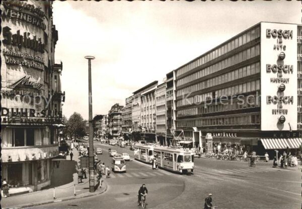 Koeln Rhein Hohenzollernring Strassenbahn Kaufhaus Bosch