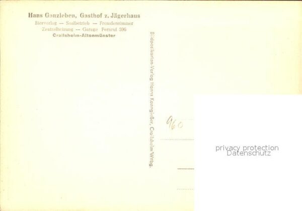 Crailsheim Altenmuenster Gasthof zum Jaegerhaus – Bild 2