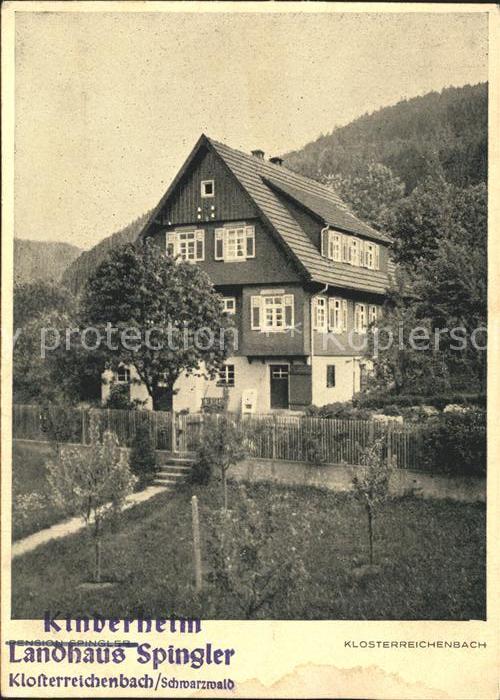 Klosterreichenbach Kinderheim Landhaus Spingler