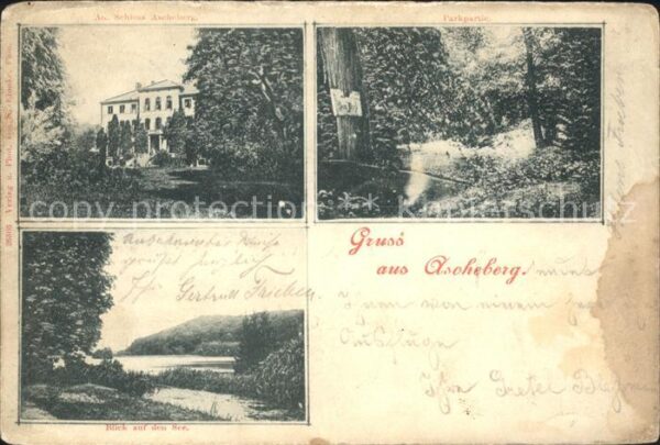 Ascheberg Holstein Schloss Parkpartie See