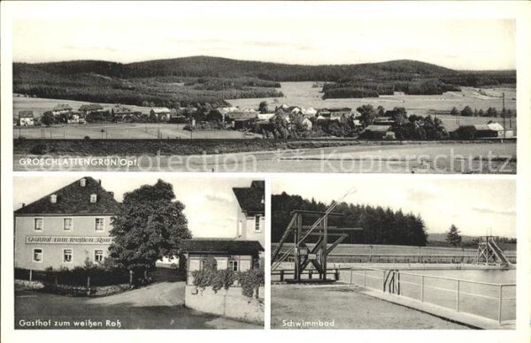 Groschlattengruen Gasthof zum weissen Ross Schwimmbad