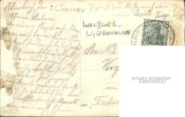 Walburg Witzenhausen Haus Bahnpost-Stempel – Bild 2