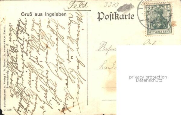 Ingeleben Linden-Allee Materialwarenhandlung Wilh. Geffers – Bild 2