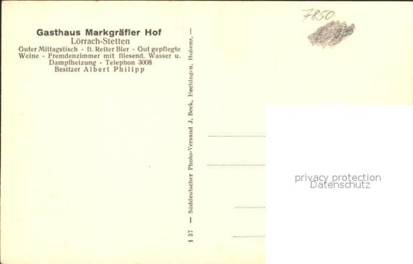 Loerrach Stetten Gasthaus Markgraefler Hof – Bild 2