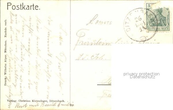 Ditzenbach Kurhaus Wasser-Fuellhaus Bahnhof Galgenberg – Bild 2