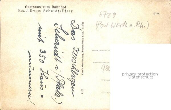 Schaidt Gasthaus zum Bahnhof – Bild 2