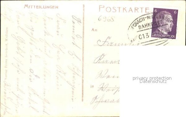 Wallduern Post Gasthaus zum Kreuz Bahnpost-Stempel – Bild 2