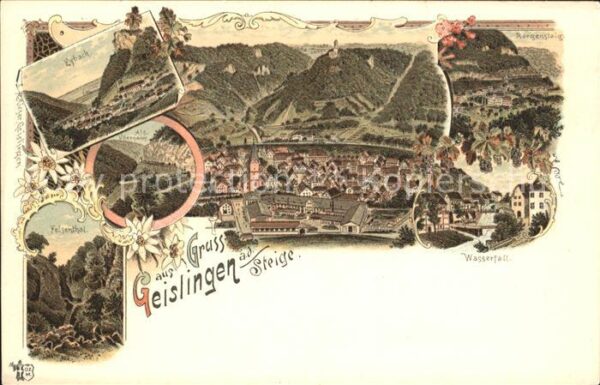 Geislingen Steige Eybach Wasserfall Felsenthal