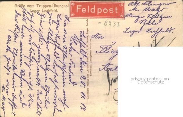 Lager Lechfeld Truppen-uebungsplatz Mittlere Lagerstrasse – Bild 2