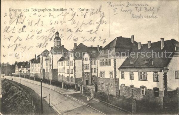 Karlsruhe Baden Kaserne des Telegraphen-Batalion IV