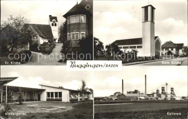 Buggingen Ev. Kirche Kath.Kirche Kaliwerk Kindergarten