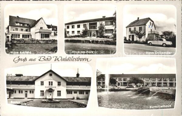 Bad Waldliesborn Haus Ackfeld Haus am Park Haus Ortkemper Kurmittelhaus Badehaus