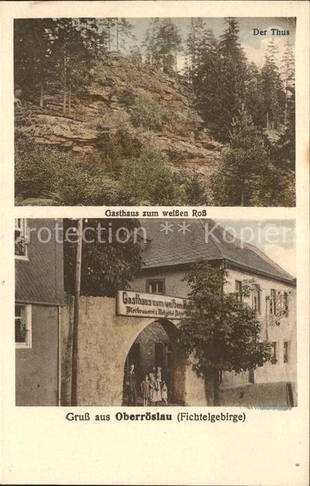 Oberroeslau Gasthaus zum weissen Ross der Thus