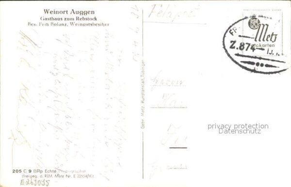 Auggen Weinort Gasthaus zum Rebstock – Bild 2