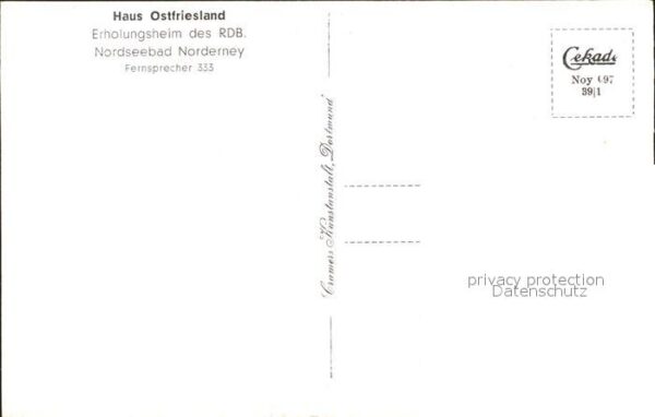 Norderney Nordseebad Haus Ostfriesland Erholungsheim – Bild 2