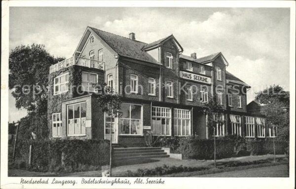 Langeoog Nordseebad Badelschwinghhaus Seeruhe