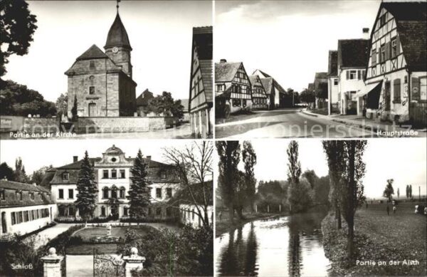 Illesheim Neustadt Aisch Kirche Hauptstrasse Schloss