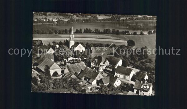 Illmensee Gasthof Seehof Fliegeraufnahme