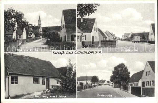 Echenbrunn Donau Blick Kirche Hauptstrasse Dorfstrasse Handlung von L.Mack