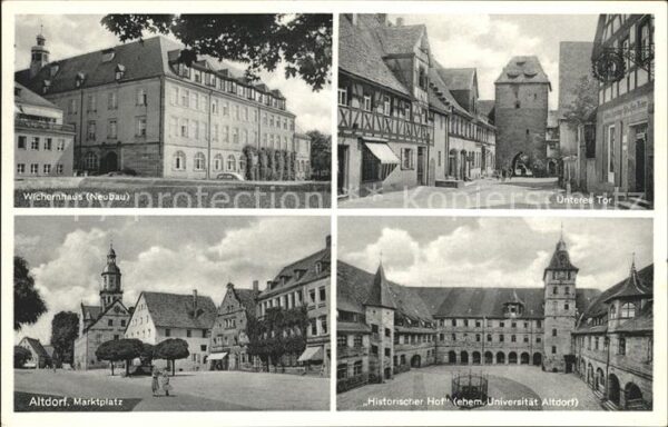 Altdorf Nuernberg Wichernhaus Neubau Unteres Tor Marktplatz Historischer Hof