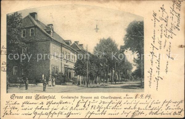Zellerfeld Goslarsche Strasse mit Oberforsterei