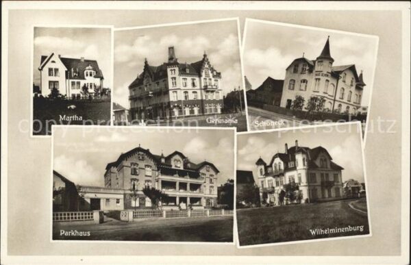 Westerland Sylt Martha Germania Schoeneck Parkhaus Wilhelminenburg