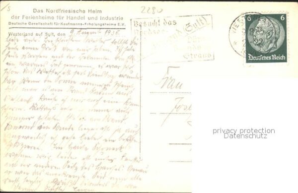 Westerland Sylt Martha Germania Schoeneck Parkhaus Wilhelminenburg – Bild 2
