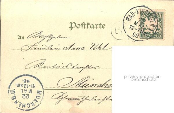 Bad Kissingen Obere Saline Denkmal Trauernde Germania Bismarck Denkmal – Bild 2