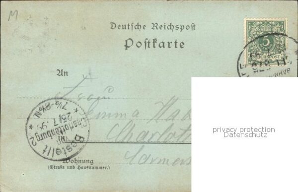 Winzenburg Bahnpost Rosstrappe Hotel zur  Rosstrappe Teufelsbruecke – Bild 2