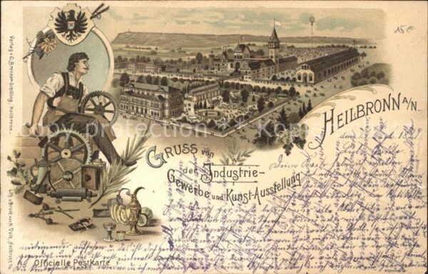 Heilbronn Neckar Industrie- Gewerbe und Kuns-Ausstellung