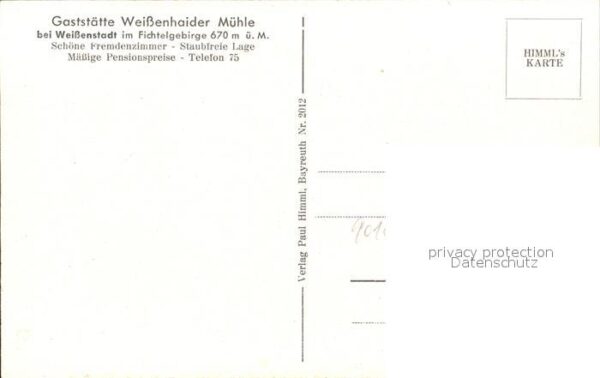 Weissenstadt Gaststaette Weissenhaider Muehle – Bild 2