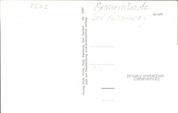 Bamberg Neuhausen Braurei Krug Warenhandl. Staeblein – Bild 2