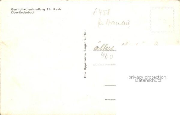 Rodenbach Hanau Gemischtwarenhandlung Th. Rech – Bild 2