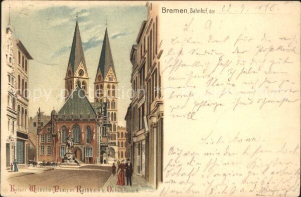 Bremen Kaiser Wilhelm Platz Rathaus