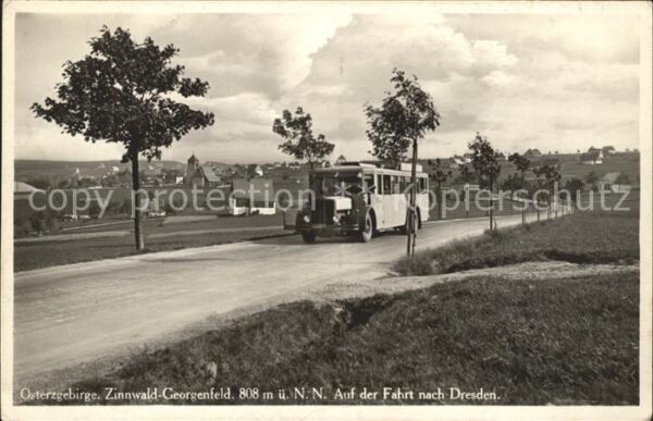 Zinnwald-Georgenfeld Auf der Fahrt nach Dresden
